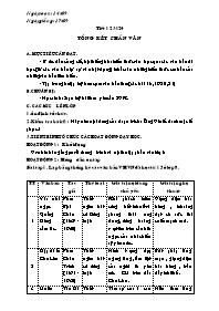 Giáo án Ngữ văn 8 (3 cột) - Tuần 31