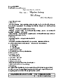 Giáo án Ngữ văn 8 chuẩn KTKN tiết 88: Văn bản: Ngắm trăng, Đi đường ( Hồ Chí Minh)