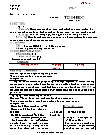 Giáo án Ngữ văn 8 - Tiết 1 đến 15 – THCS Son Phu