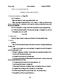 Giáo án Ngữ văn 8 tiết 11, 12 bài 3: Tập làm văn: Viết bài tập làm văn số 1