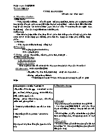 Giáo án Ngữ văn 8 - Tiết 21 đến tiết 28