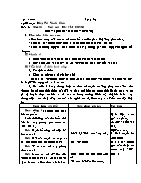 Giáo án Ngữ văn 8 tiết 34 văn bản: Hai cây phong - Trích – Người thầy đầu tiên – Ai-Ma-tốp
