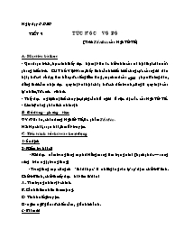 Giáo án Ngữ văn 8 tiết 9: Tức nước vỡ bờ (trí