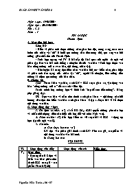 Giáo án Ngữ văn 8 - Tuần 1 đến 7 - GV: Nguyễn Hữu Toàn