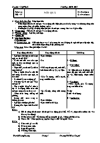 Giáo án Ngữ văn 8 - Tuần 10, 11, 12 - Trường 