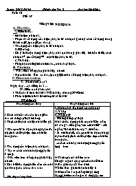 Giáo án Ngữ văn 8 - Tuần 10, 11 - Trường THCS