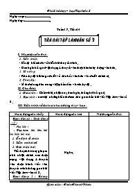 Giáo án Ngữ văn 8 - Tuần 17 - Trường THCS Thạ