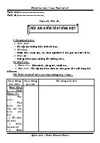 Giáo án Ngữ văn 8 - Tuần 18 - Trường THCS Thạ