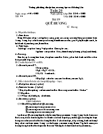 Giáo án Ngữ văn 8 - Tuần 20 - Trường phổ thôn