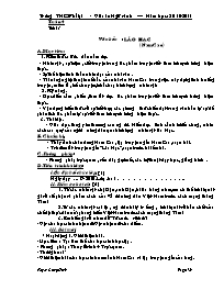 Giáo án Ngữ văn 8 - Tuần 4, 5 - Trường THCS P