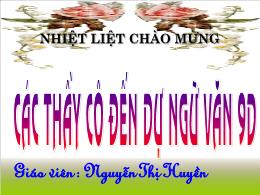Giáo án Ngữ văn 9 tiết 59: Ánh trăng - Nguyễn Duy