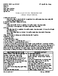 Giáo án Ngữ văn 9 - Tuần 25, 26 - Trường THCS Đạ M'rông