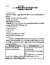 Giáo án Ngữ văn lớp 8 - Tiết 16 & 17